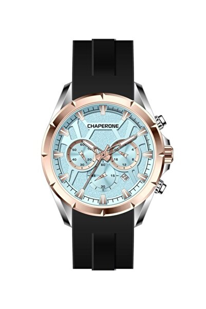 Chaperone Siyah Silikon Kordon Erkek Kol Saati L-C002195