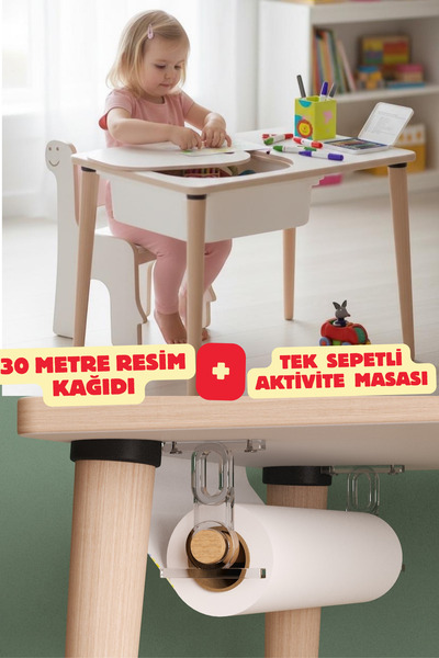 MİRACLE 3D Rulo Resim Kağıdı Seti 30 metre + Bağlantı Ekipmanları (Tek sepetl...
