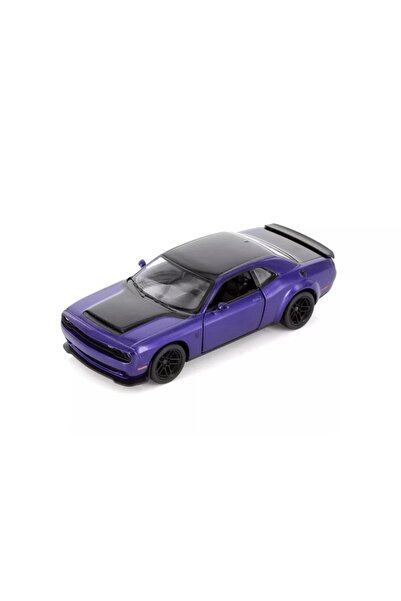 Kinsmart 2023 Dodge Challenger SRT Demon 170 Mor 1/40 Model Araba