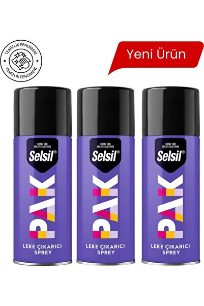 Selsil 3x Leke Çıkarıcı Sprey | Kumaşlarda Yağ ve Inatçı Lekeler Için Pratik ...