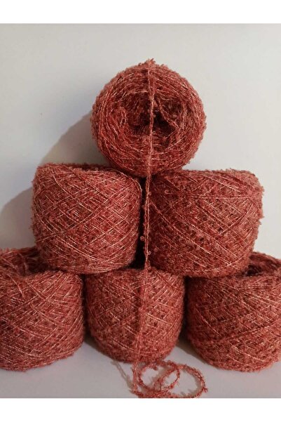 İPEK YÜN İPLİK DÜNYASI Buklet Örgü İpi 2 Kat (Koyu Somon) Karışım 100gr