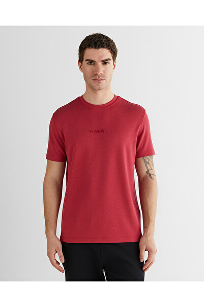 Gant Erkek Kırmızı Baskılı Kısa Kollu T-Shirt