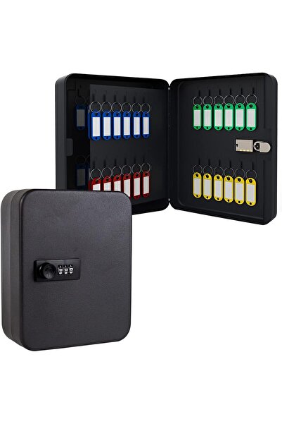 UBX Cutie metalică pentru depozitarea a 48 de chei, cu cod de securitate, 25x...