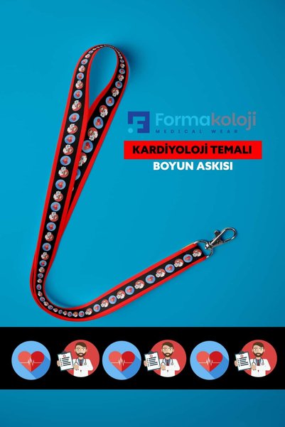 Formakoloji Kardiyoloji Temalı | Deluxe Boyun Askısı