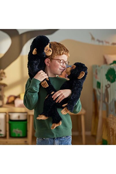 co arma SANDLÖPARE Soft Toy, Chimpanzee/Black, 32 cm