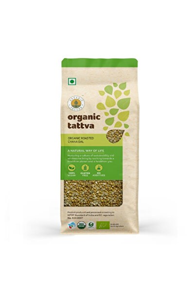 Organic Tattva حمص تشانا دال محمص ٥٠٠ غرام