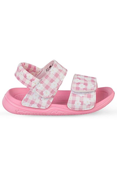 Civil Girls Papatya Baskılı 26-30 Numara Sandalet - Pembe 30-34