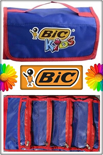 özgürce Colorful 4-Compartment Children's Pencil Bag, Practical and Stylish D...