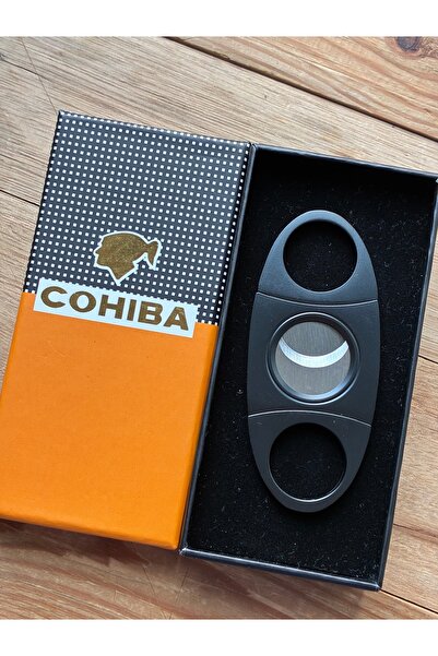 COHİBA Düz Kesim Kesici Tamamı Metal Çelik Kesici Siyah Düz Tasarım