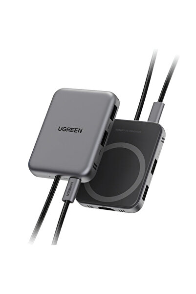 Ugreen Магнитна докинг станция 7 в 1 4K, PD 100W, 10Gbps Ugreen, сива