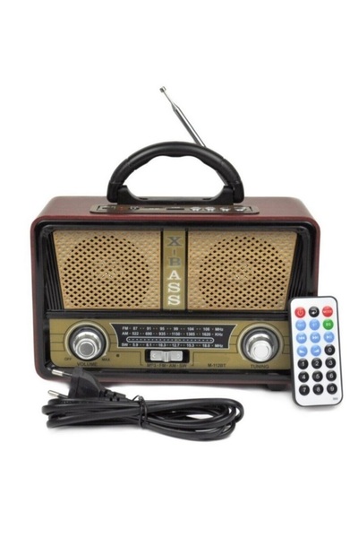Tastech ŞARJLI NOSTALJİK RETRO RADYO SD KART USB BLUETOOTH FM RADYOLU TAŞINAB...