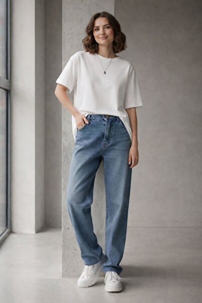 CNG MODA Basic Combed Cotton Modal Relaxed Fit Round White T-Shirt