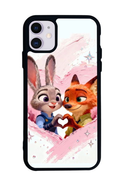 BGAKSESUAR iPhone 11 Uyumlu Zootropolis Tasarımlı Glossy Premium Kılıf