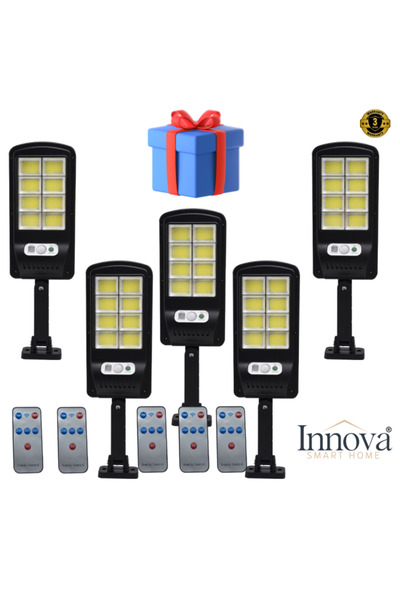 Homegenius Set de 5 lămpi solare cu încărcare prin inducție 160 LED-uri COB, ...