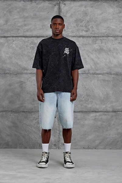 NOMARC Black Oversize Tshirt with Yes Written