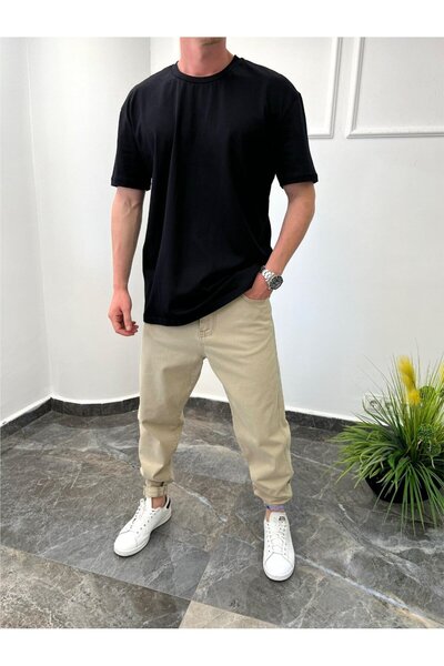 NOMARC Μπλουζάκι Βασικού Τύπου Ίσιας Γραμμής σε Μαύρο Χρώμα