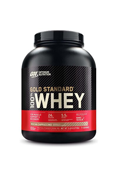 Optimum Nutrition Gold Standard 100% Whey Protein, Mocha Cappuccino, 5 LB