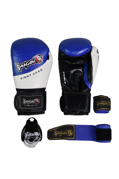 Dragondo 33044-P Jr Children's Boxing Glove Set (Gloves+Bandage+Mouthguard)