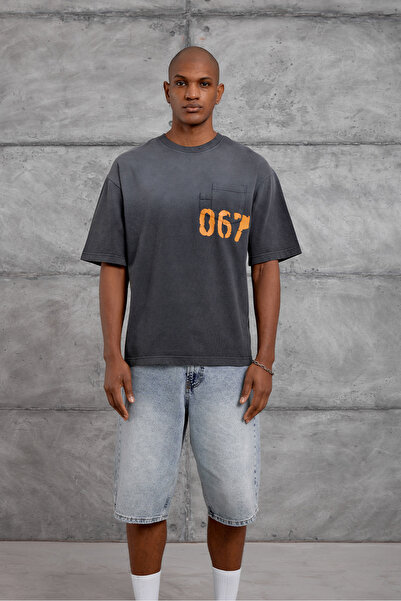 NOMARC Smoked 067 Printed Oversize Washable Tshirt