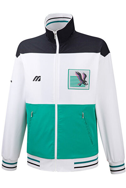 MIZUNO Jachetă de tenis pentru bărbați Archive SS 2020 - Alb/Verde - M