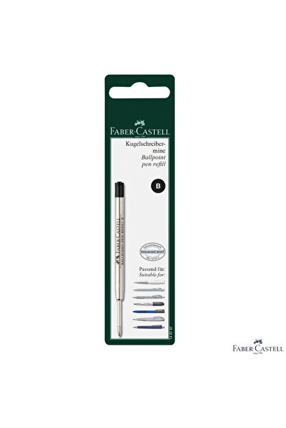 Faber Castell Rezervă neagră pentru stiloul Faber-Castell, vârf metalic B (la...