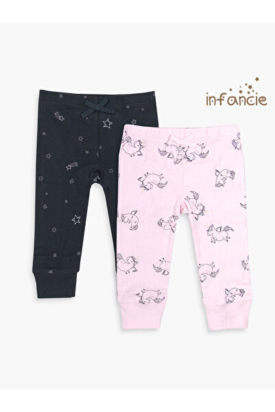 Infancie By Styli Pack of 2 - Baby Ultra-Soft Cotton Pants