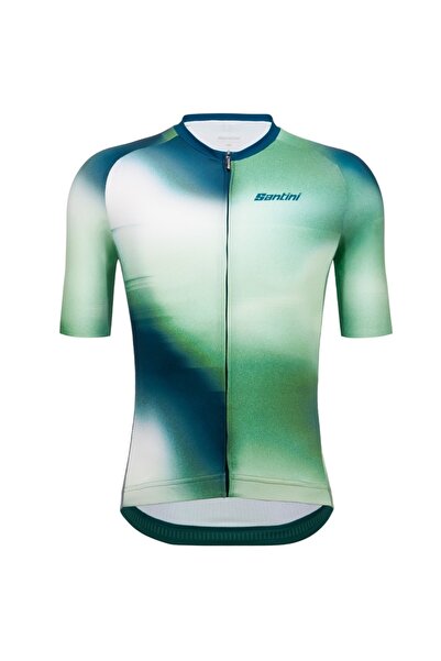 Santini Cycling jersey Ombra-Green/Blue-L