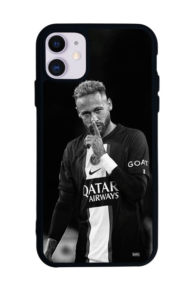 BGAKSESUAR iPhone 11 Uyumlu Neymar Tasarımlı Glossy Premium Kılıf