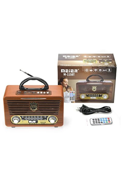 Tastech ŞARJLI NOSTALJİK RETRO RADYO SD KART USB BLUETOOTH FM RADYOLU TAŞINAB...