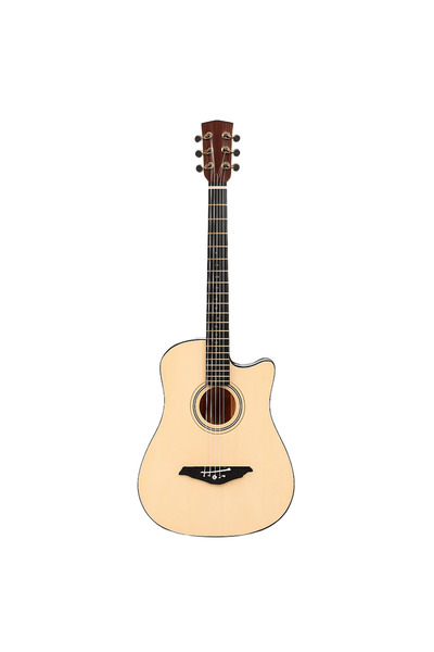 AT Performance 4/4 acoustic guitar made of wood – classic model, warm and cle...