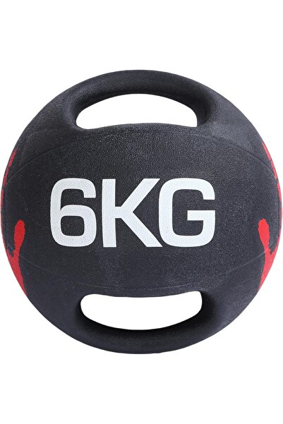 Endless Medicine Ball with Dual Handle Grip Black Rubber for Strength Cardio ...