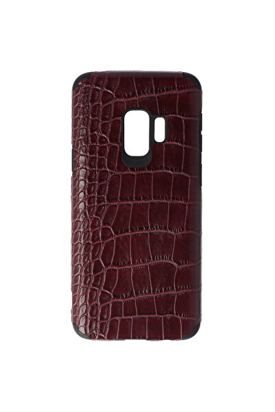 SEP TPU Leather Crocodile Samsung Galaxy S9 Case Burgundy