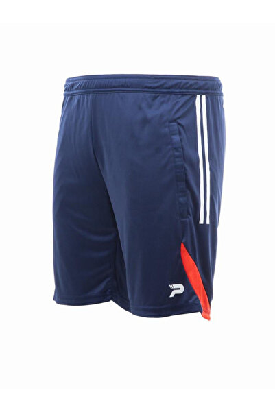 Patrick By Styli Navy Blue Side Striped Panel Football Shorts