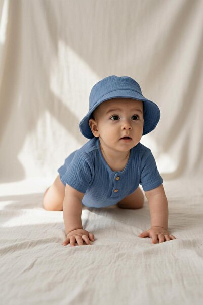 MiaBaby Muslin Badi Hat Set