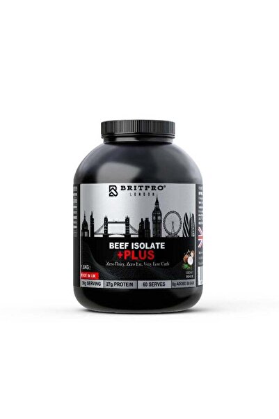Britpro بروتين لحم بقري معزول بلس، 1.8 كجم - بنكهة جوز الهند الاستوائية