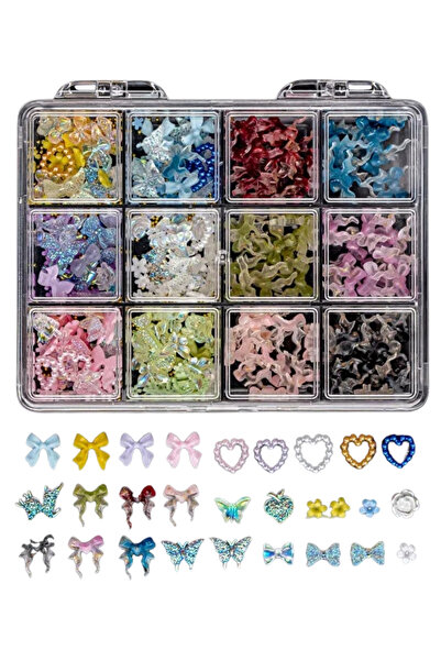 Nail Master Charm 3D Tırnak Süsleme Protez Tırnak Nail Art Süsleme Karışık De...