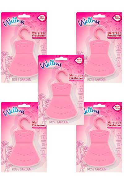 Wellnax Rose Garden ( Gül Bahçesi ) 5'li Set: Çekmece, Valiz ve Gardırop Fera...