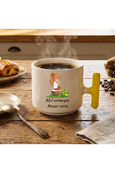 Finka Dekor كوب سيراميك مطبوع عليه عبارة "لا تضيع أملك، اعهد السلام إلى نفسك"...