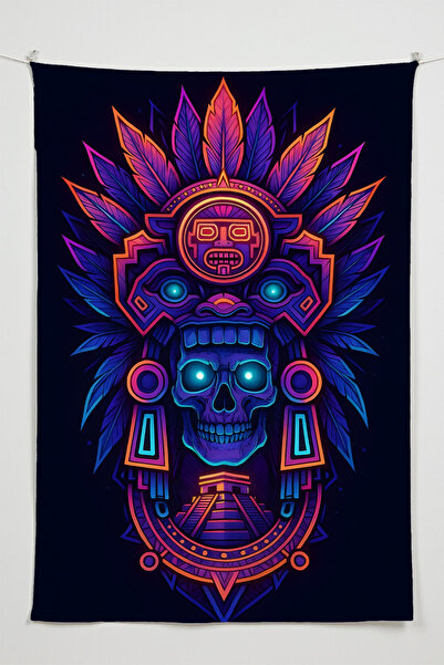 Charmbi Totemul protector aztec – Țesătură de calitate tematică cu personaje ...
