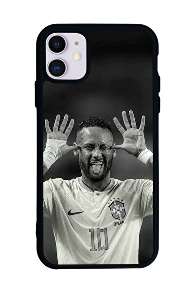 BGAKSESUAR iPhone 11 Uyumlu Neymar Tasarımlı Glossy Premium Kılıf