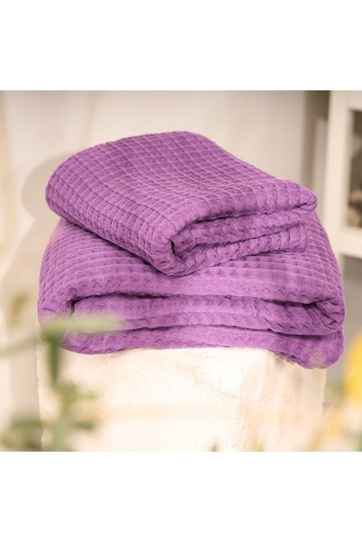 CYC 100% Cotton 2-Piece Waffle Hand Towels Quick-Drying Honeycomb Textured Soft Hand and Face Towels