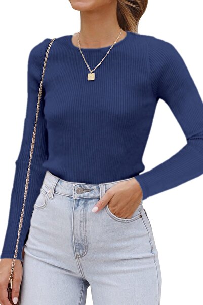 Dotail Bluză de damă Enroyal, mărimea M, mâneci lungi, croială slim fit, gule...