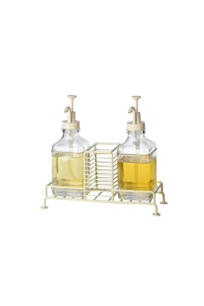 AROW Glove Metal 2-Piece Glass Liquid Soap Dispenser 1010