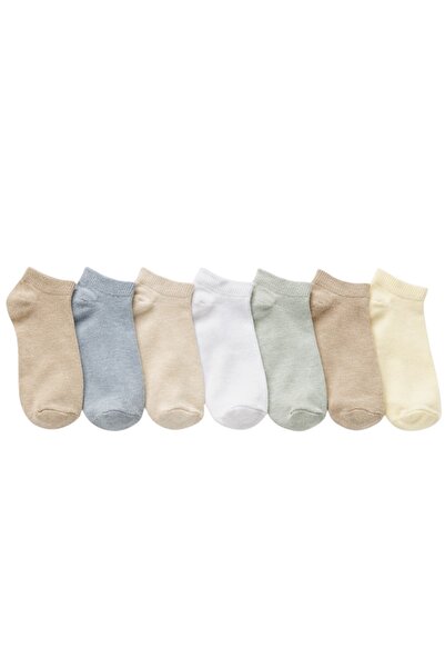 JUST SOCKS 7-Pack Children's Cotton Booties Socks