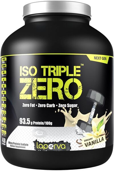 Laperva بروتين مصل اللبن Iso Triple Zero Next Generation، نكهة الفانيليا الحا...
