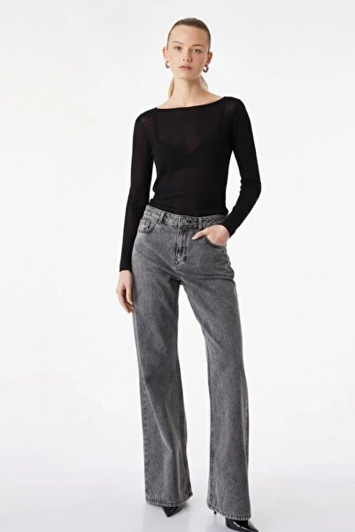 HAKKE Kayık Yaka Kaşmir Ultra Hafif BLUZ