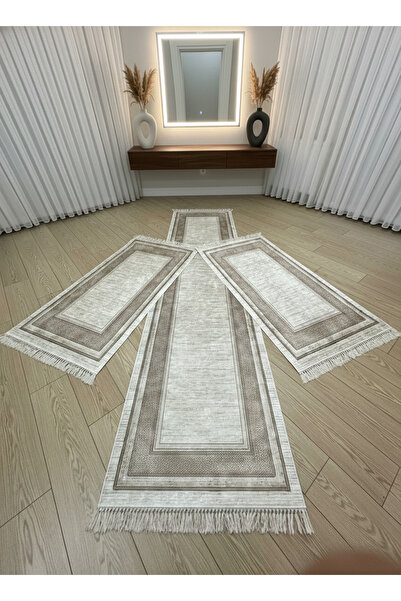 ALLGELSİN Bedroom Carpet Set 3 Piece Bedroom Carpet Set 2 Pieces 80x150 Cm 1 ...