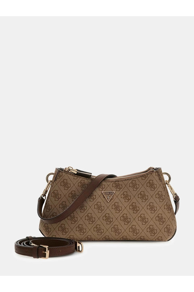 Guess Noelle II 3 Bölmeli Omuz ve Çapraz Askılı Kadın Kahverengi Çapraz Çanta...