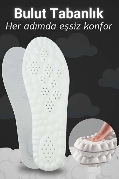 Dopar Ortopedik Tabanlık 4D Bulut Teknolojisi Şok Emici Masaj Destekli Taban