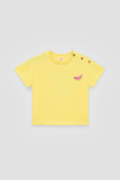 TYESS BSC Baby Girl Yellow Shorts Suit